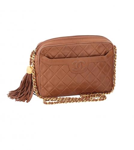 CHANEL BROWN CAMERA BAG