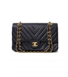 CHANEL BLACK FLAP 25