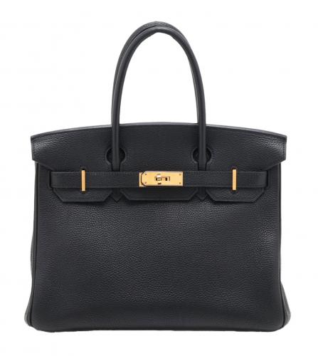 HERMES BIRKIN 30 BLACK TOGO