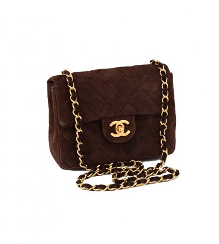 CHANEL BROWN FLAP BAG