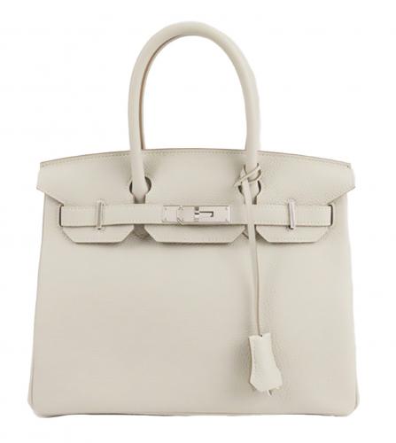 HERMES BIRKIN 30 TOGO PEARL GREY