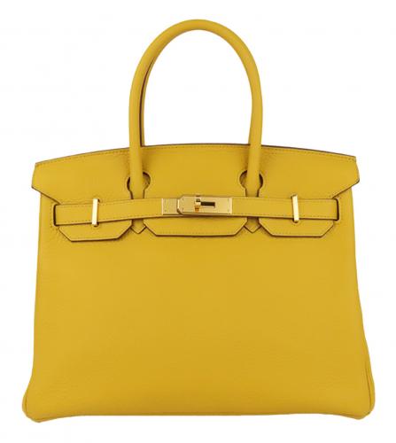 HERMES BIRKIN 30 TAURILLON CLEMENCE JEUNE AMBRE